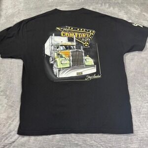 black stay loaded 2xl mens trucker shirt